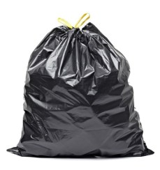 9590924 - close up of a garbage bag on white background with clipping path